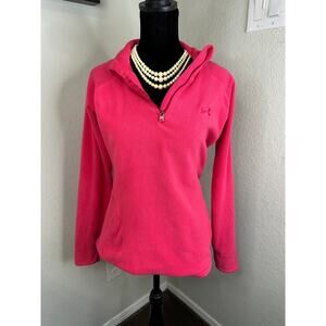 Under Armour Women's Pink 1/4 Zip Fleece Pullover - Size SM - EUC